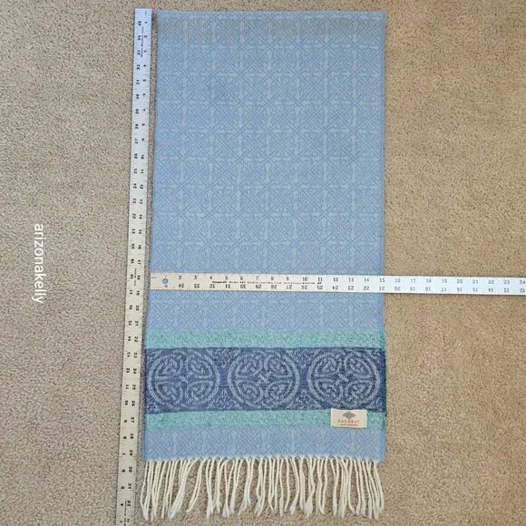 Calzeat Celtic Scarf Wool Blend Made in Scotland - Picture 4 of 14